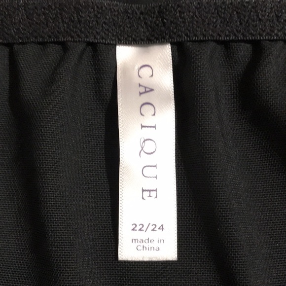 CACIQUE black nightie size 22/24 - Picture 6 of 7